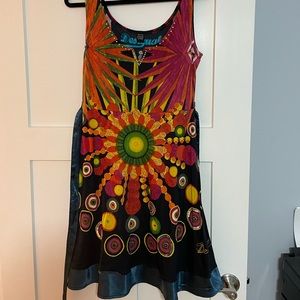 Beautiful Cotton Dress Floral Size L